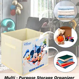 Kuber Industries Blue & Cream Coloured Disney Printed 2 Pieces Multi-Utility Organisers image 3