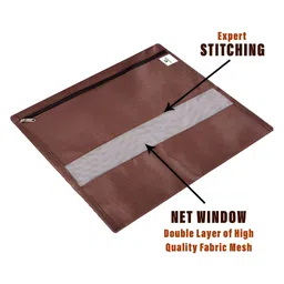 Kuber Industries Brown & Grey 16 Pieces Printed Reusable Saree Organisers image 5