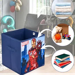 Kuber Industries Navy Blue 4 Pcs  Regular Drawer Organisers Storage Box image 5