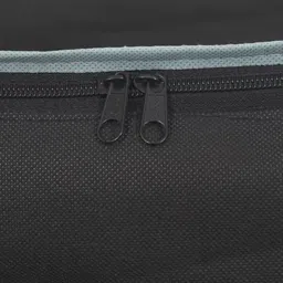 prettykrafts Set Of 12 Black Solid Saree Organisers With Transparent Window image 4