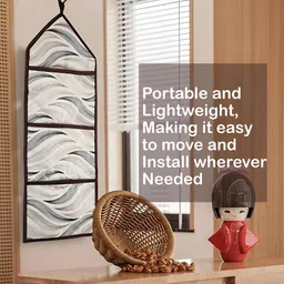 Kuber Industries Cream-Coloured Water Resistant Wall Hanging Organiser image 3