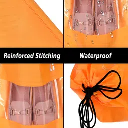 Kuber Industries 12 Pcs Non-Woven Shoe Cover Bags with Transparent Window image 3