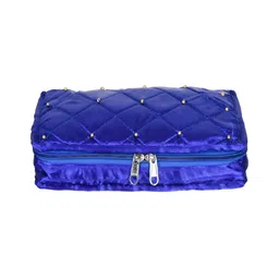 Kuber Industries Blue & Green 3 Pieces Self Design Reusable Jewellery Organisers image 2