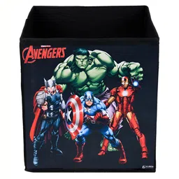 Kuber Industries Black & Green Marvel Printed 2 Pcs Multi-Utility Organisers 33 Ltr image 3