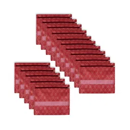 Kuber Industries Maroon 15 Pieces Printed Reusable Saree Organisers image 2