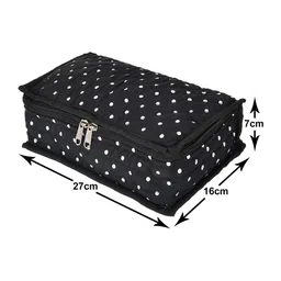 Kuber Industries Set Of 2 Black Printed Jewellery Organizers image 2