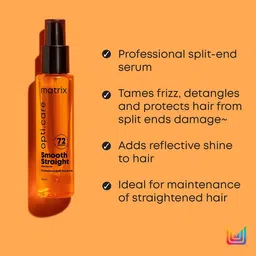 MATRIX Set of Opti Care Smooth Shampoo 350 ml + Hair Serum 100 ml + Conditioner 196 g image 3