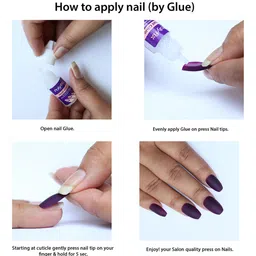 BEROMT 12 Pcs Long-Lasting Reusable Lightweight Salon Finish Press on Nail Tips-06 image 5