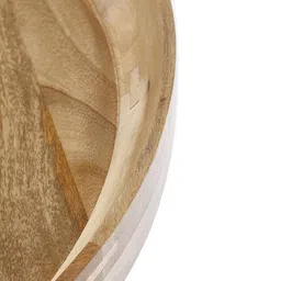 woodenmood Lorna Round Solid Wood Coffee Table in Semi Gloss Finish image 4