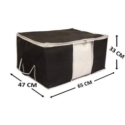 Kuber Industries Black 4-Pieces Underbed Storage Organizers image 2