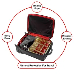 Kuber Industries Gold-Toned 8-Pieces Printed Fabric Sarees Organizers image 2