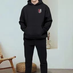 lynx club Men Full Sleeve Printed Hooded Sweatshirt image 5