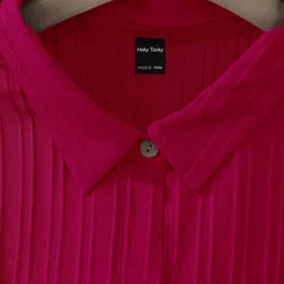 sheetal associates Women Regular Fit Self Design Button Down Collar Casual Shirt image 4