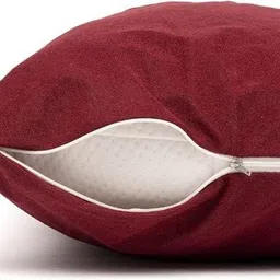 doristyle Plain Microfibre Filled Zipper King Size Pillow Protector image 3