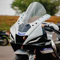 harp modz Yamaha R15 V4 M Indonesian Bubble Visor Transparent White Bike Windshield-picture-20