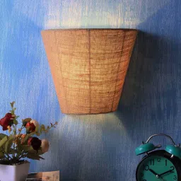 new era Felicity Natural Fiber Flush Mount Wall Light (Natural Finish) image 1