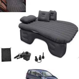 rkpsp Black Car Inflatable Bed with Pump & 2Air Pillow Soft Material Universal Fit-094 Car Multifunctional/Durable/Premium Inflatable Back Seat/Camping Air Mattress Car Inflatable Bed-picture-25