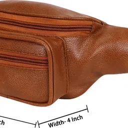 MSY STYLE Waist Bags for Men Women- Premium Stitching, Branded Zippers Waist Bag image 3