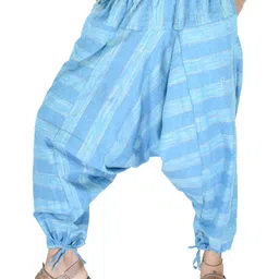 whitewhale Striped Cotton Men Harem Pants-picture-12