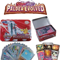 crazybuy NewPokemon Cards Scarlet & Violet Paldea Evolved In Tin Box-picture-13