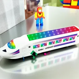 sabirat Emu Train 360 Degree Rotating With Light & Music, Best Gift, Bump & Go-picture-24