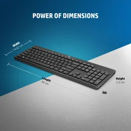 HP 230 Wireless Keyboard Wireless Standard Laptop Keyboard Compatible with Desktop, Laptop, Mac 230 Wireless Keyboard image 4