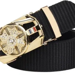 darkleatheris Men Casual, Evening, Party Black Nylon Belt-picture-19