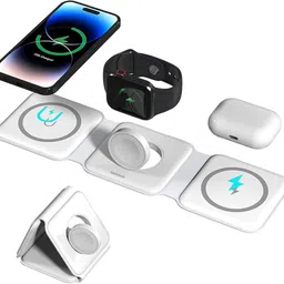 MARS 3-in-1 Fast Charging Dock for iPhone, Apple Watch, AirPods Charging Pad image 2