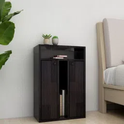 mintwud from pepperfry Suki Bedside Table in Wenge Finish-picture-13