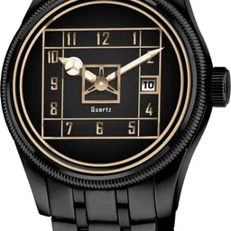 onir Date & Time Analog Quartz For Men/Boys Analog Watch Analog Watch - For Men Black Stainless Steel Chain Analogue Quartz Movement boys Wrist Watch-picture-36