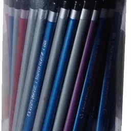aahum 100 pencils per box with 10 sharpners Round Shaped Jar Pencil image 1