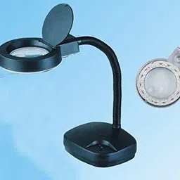 as tool center 5X 10X Light-Weight Portable Tabletop Gooseneck Led Magnifying Lamp Magnifier Desk Table Lamp image 4