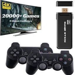 V A VALAK Wireless video games for tv gaming, Retro gaming console with Game Stick 64 GB with 90'S Old School Station Video Games-picture-45
