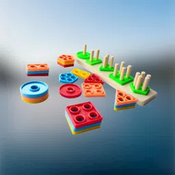 golden rose Geometric Shape Sorter Puzzle Toy Shape Matching Blocks Color LC03.795 Geo-picture-26