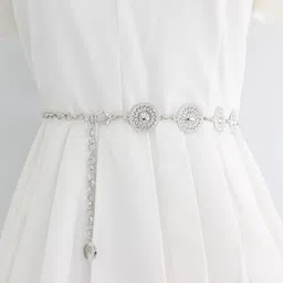 syga Women Silver Metal Belt image 4