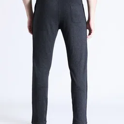 crocodile Men Solid Grey Track Pants image 3
