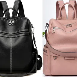 spinsell Medium 22 L Backpack Medium 22 L Elegant Stylish Leather Backpack for Women-picture-24