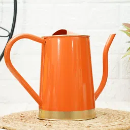 Orange Metal 1.5 L Watering Can By Gold Dust image 3
