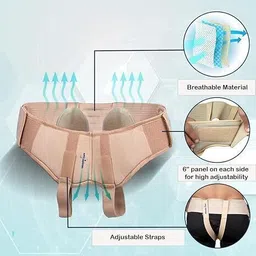 wonder care Inguinal Hernia Belt for Men Post Surgery Hernia Truss Brace for Double Inguinal Back / Lumbar Support image 2