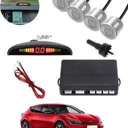 peeps store Universal 4 Silver Reverse Parking Sensor-AP25N69 Universal 4 Silver Reverse Parking Sensor-AP25N69 Parking Sensor-picture-10