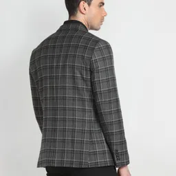 arrow Men Checkered Single Breasted Formal Blazer image 5