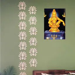 shardecals 50 inch ayyappan wall sticker-lord iyyappa wall sticker-god wall sticker Self Adhesive Sticker image 2