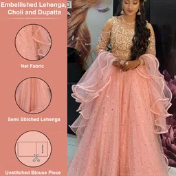 Embellished Semi Stitched Lehenga Choli-image-41