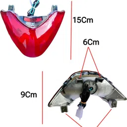 y retail Passion Pro N/M Brake light, Back Light, without bulb Tail Light Tail Light Motorbike Halogen for Hero (12 V, 5 W) image 3