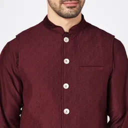 indus route by pantaloons Solid Men Waistcoat image 5