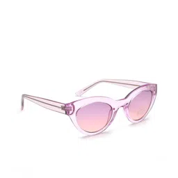 IDEE Women Pink Lens & Pink Cateye Sunglasses with Polarised Lens IDS2582C4SG-picture-14
