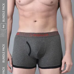 Dollar Bigboss Men Pack of 2 Combed Cotton Contoured Pouch Support Trunk MBTR-311 image 1