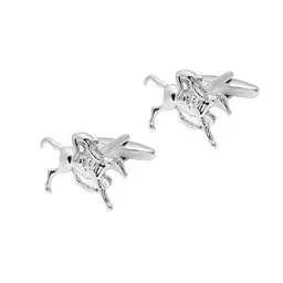 bodha Silver-Toned Quirky Cufflink image 2