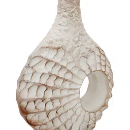 Decor de Maison Seashell Serenity Off White & Peach Vase image 4