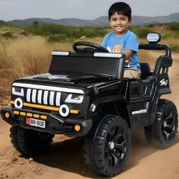 trenzo Kids 4x4 Motor Hummer Jeep | Manual & Remote Control Car Battery Operated Ride On-picture-14